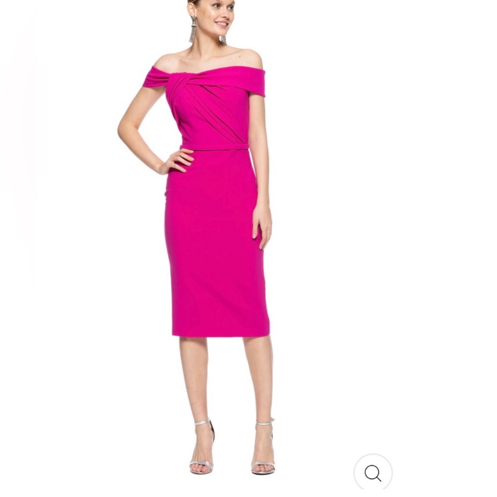 Theia Off The Shoulder Dress